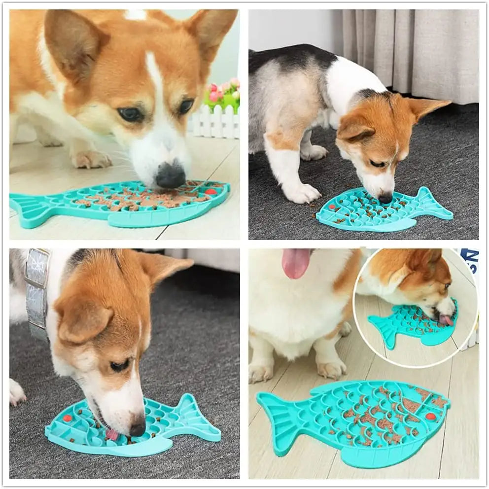 Calming Lick Mat for Dogs — Slow Feeder for Anxiety & Boredom Relief